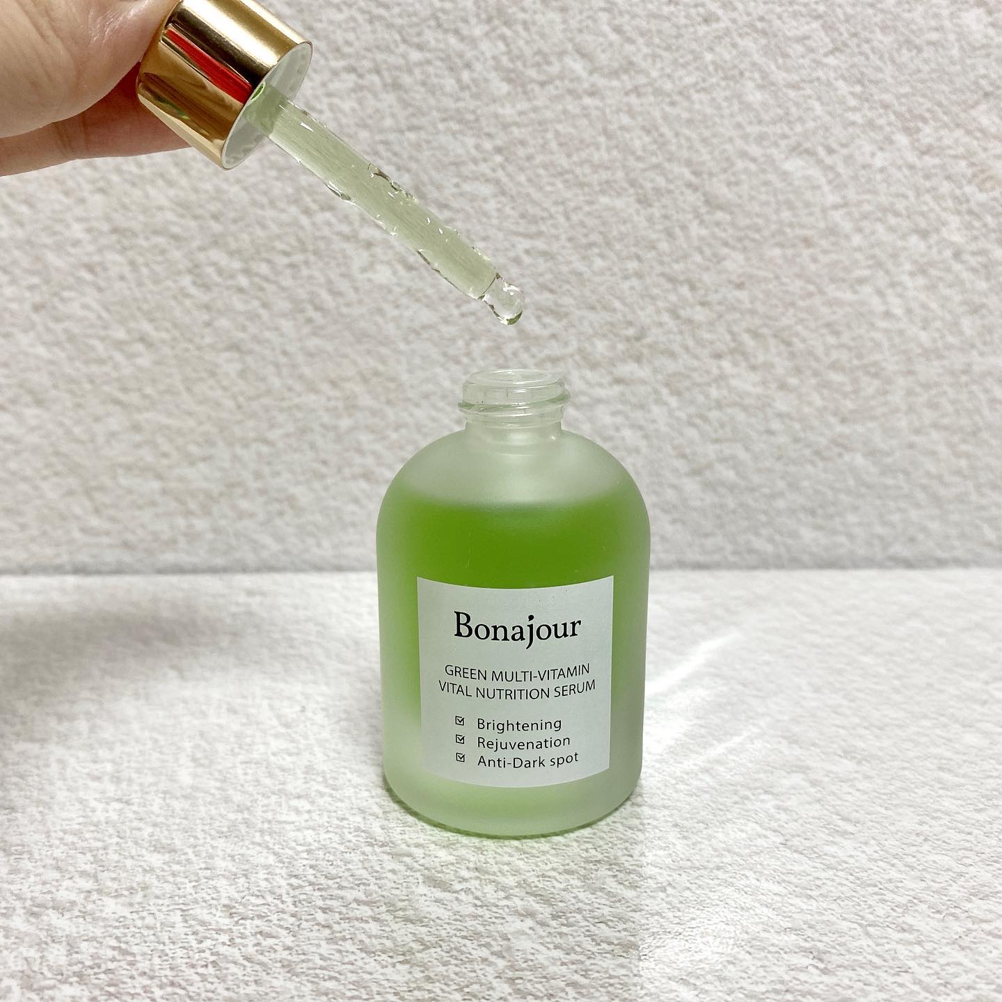 グリーンビタミンセラム/Bonajour/美容液を使ったクチコミ（3枚目）