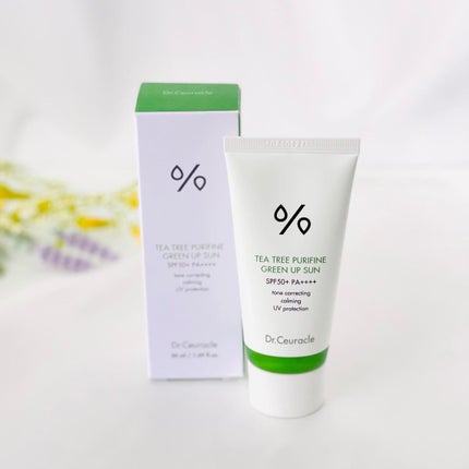 ティーツリーピュリファイングリーンアップサン/Dr.Ceuracle/日焼け止めミルクを使ったクチコミ(1枚目)