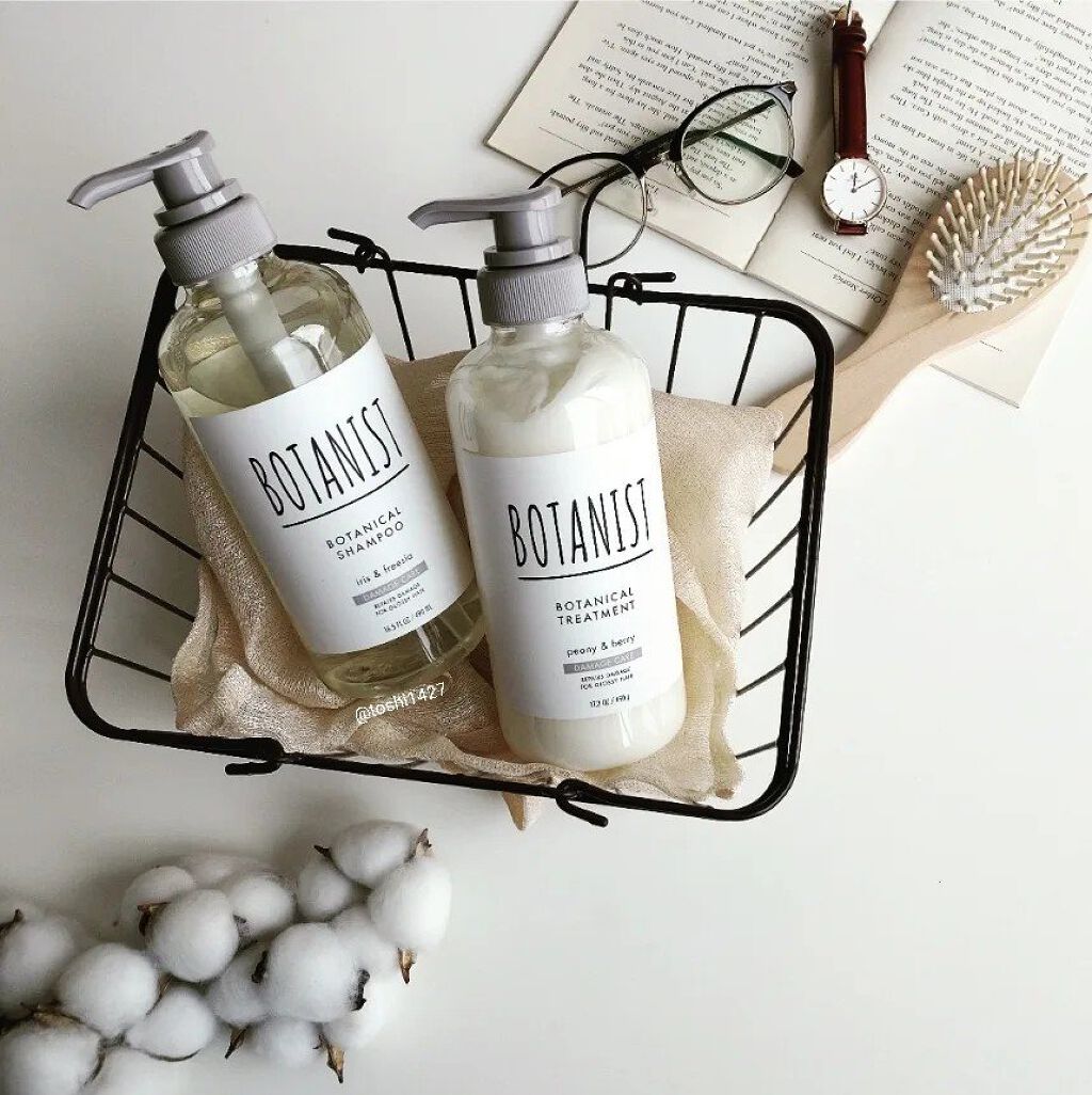 ボタニカルシャンプー／トリートメント(ダメージケア) /BOTANIST/シャンプー・コンディショナーを使ったクチコミ（1枚目）