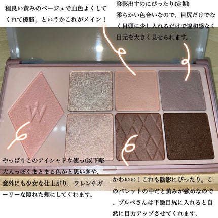 ウォンジョンヨ W デイリームードアップパレット /Wonjungyo/アイシャドウパレットを使ったクチコミ(7枚目)