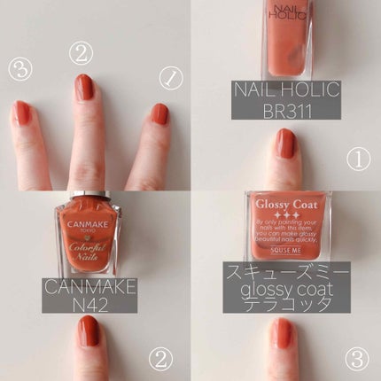 カラフルネイルズ/キャンメイク/マニキュアを使ったクチコミ(4枚目)