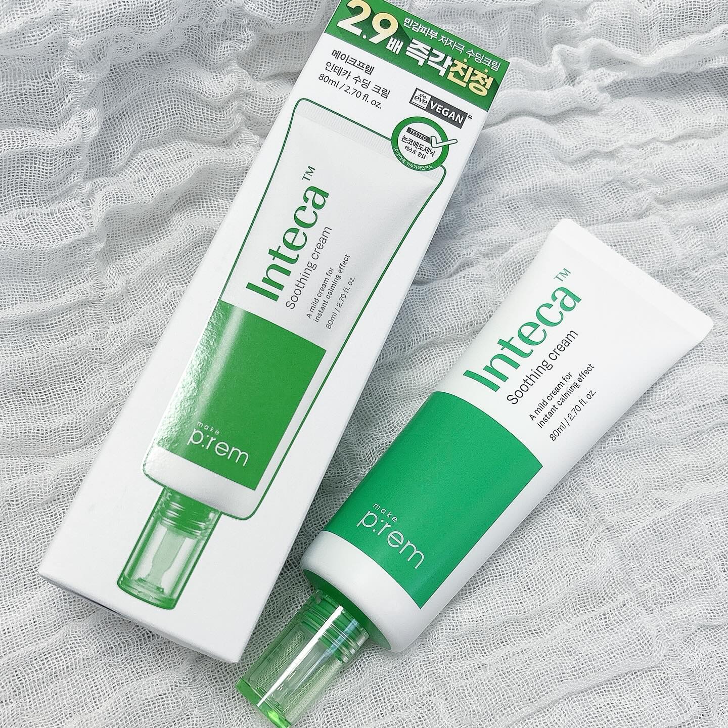 インテカ スージングクリーム/make prem/フェイスクリームを使ったクチコミ（1枚目）