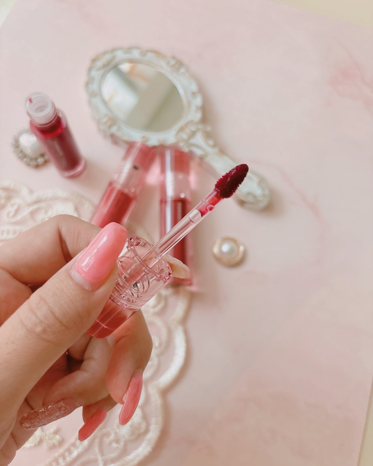 Soak Tattoo Tint/フォレンコス/リップグロスを使ったクチコミ(4枚目)