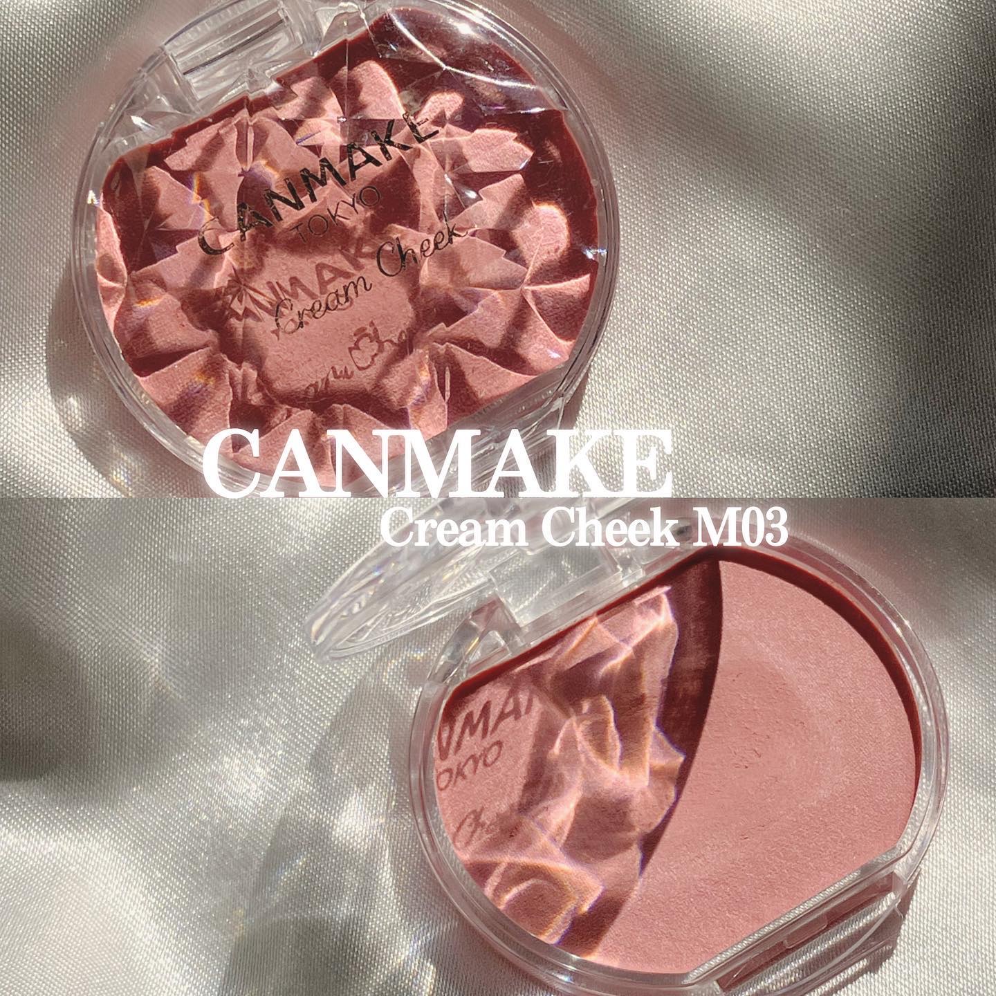 クリームチーク（マットタイプ） M03 マカロンフレーズ/キャンメイク/ジェル・クリームチークを使ったクチコミ（1枚目）