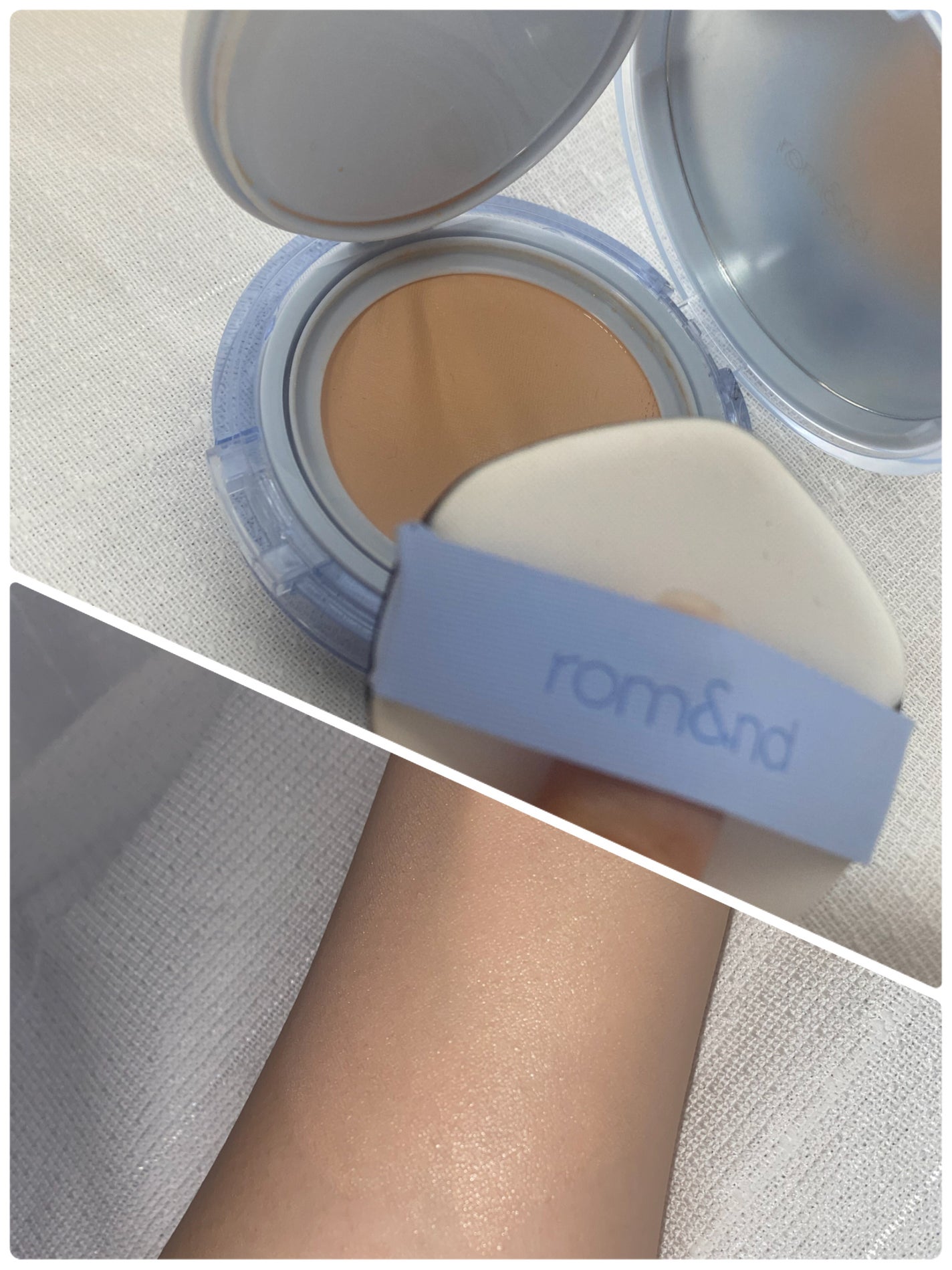 ベアウォータークッション/rom&nd/クッションファンデーションを使ったクチコミ(1枚目)