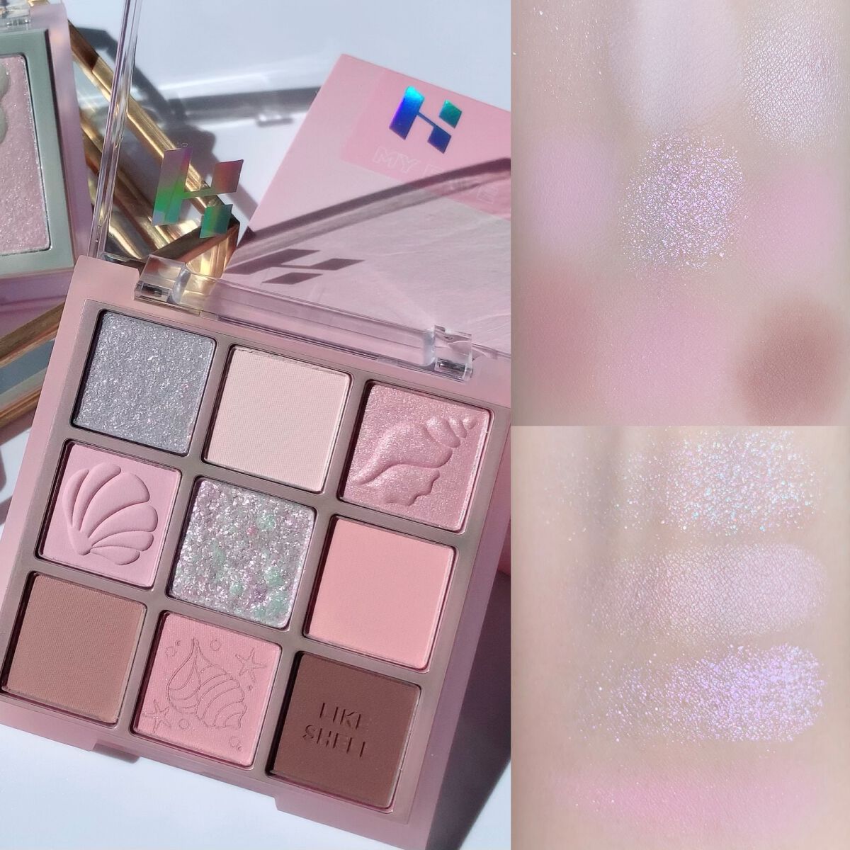 マイフェイブムードアイパレット 9カラー/HOLIKA HOLIKA/アイシャドウパレットを使ったクチコミ（2枚目）