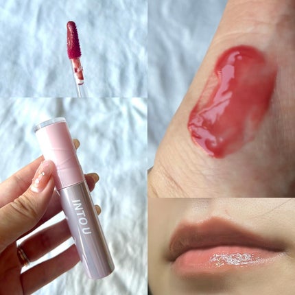 ジューシーパンピンググロス/INTO U/リップグロスを使ったクチコミ(4枚目)