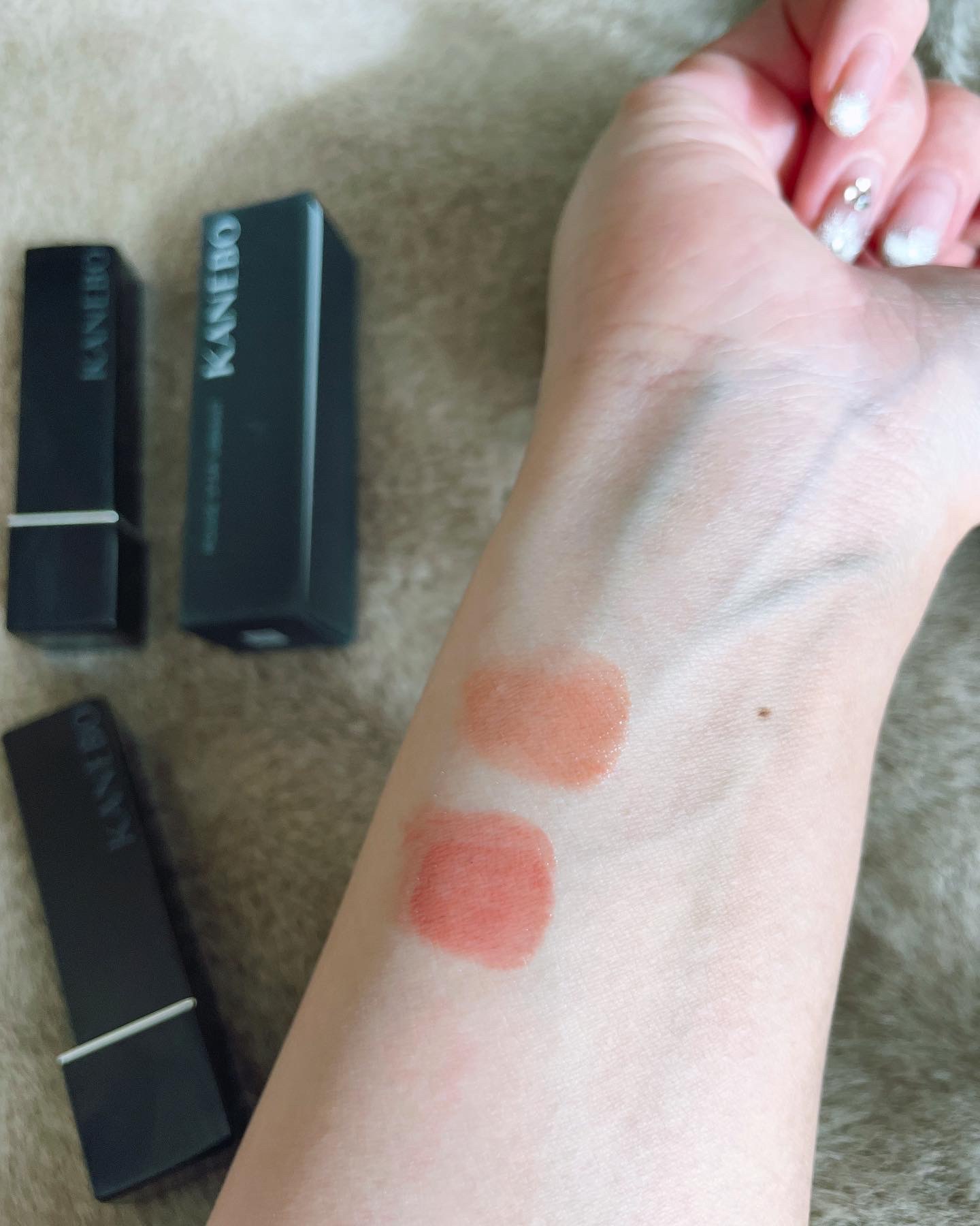 ルージュスターヴァイブラント V11 Quiet Beat/KANEBO/口紅を使ったクチコミ（2枚目）