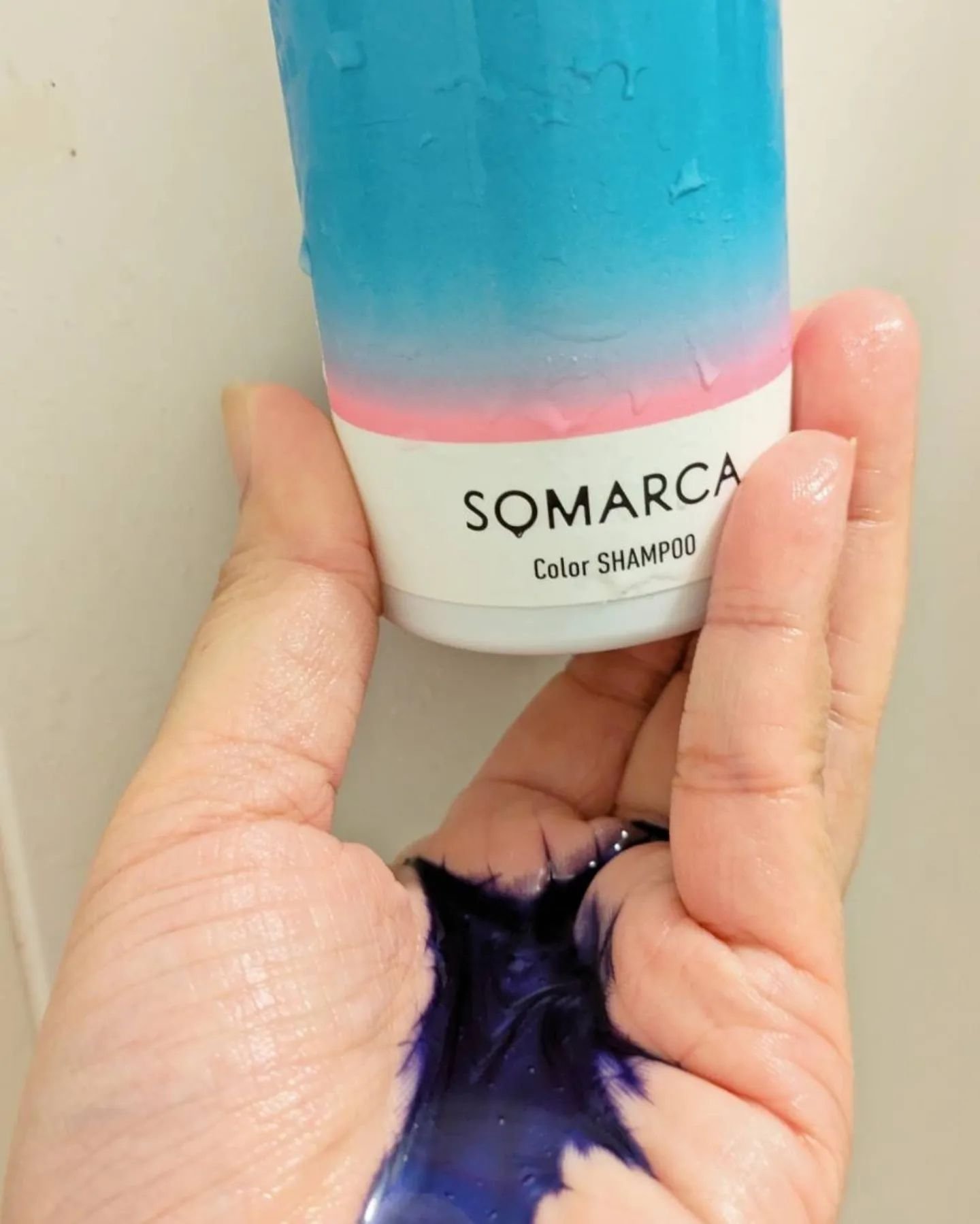 ソマルカ　カラーシャンプー/カラーチャージ チャージ／アッシュ/SOMARCA/サロンシャンプーを使ったクチコミ（2枚目）