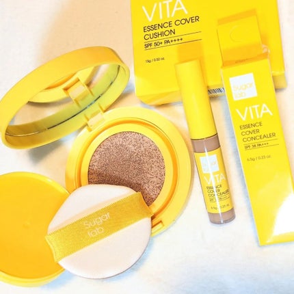 ビタエッセンスカバークッション/Sugar Lab/クッションファンデーションを使ったクチコミ(1枚目)