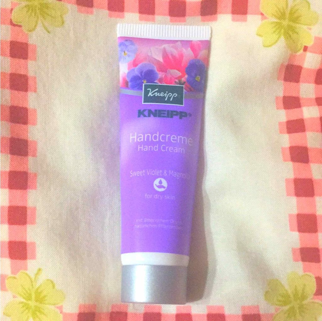 ハンドクリーム スイートバイオレット&マグノリアの香り/クナイプ/ハンドクリームを使ったクチコミ(1枚目)