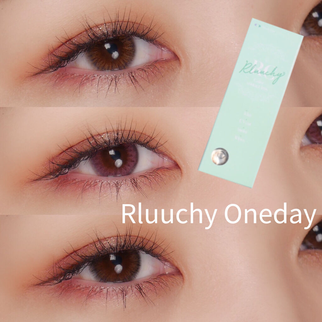 Rluuchy Oneday ヌーディブラウン/Torico Eye./カラーコンタクトレンズを使ったクチコミ（1枚目）