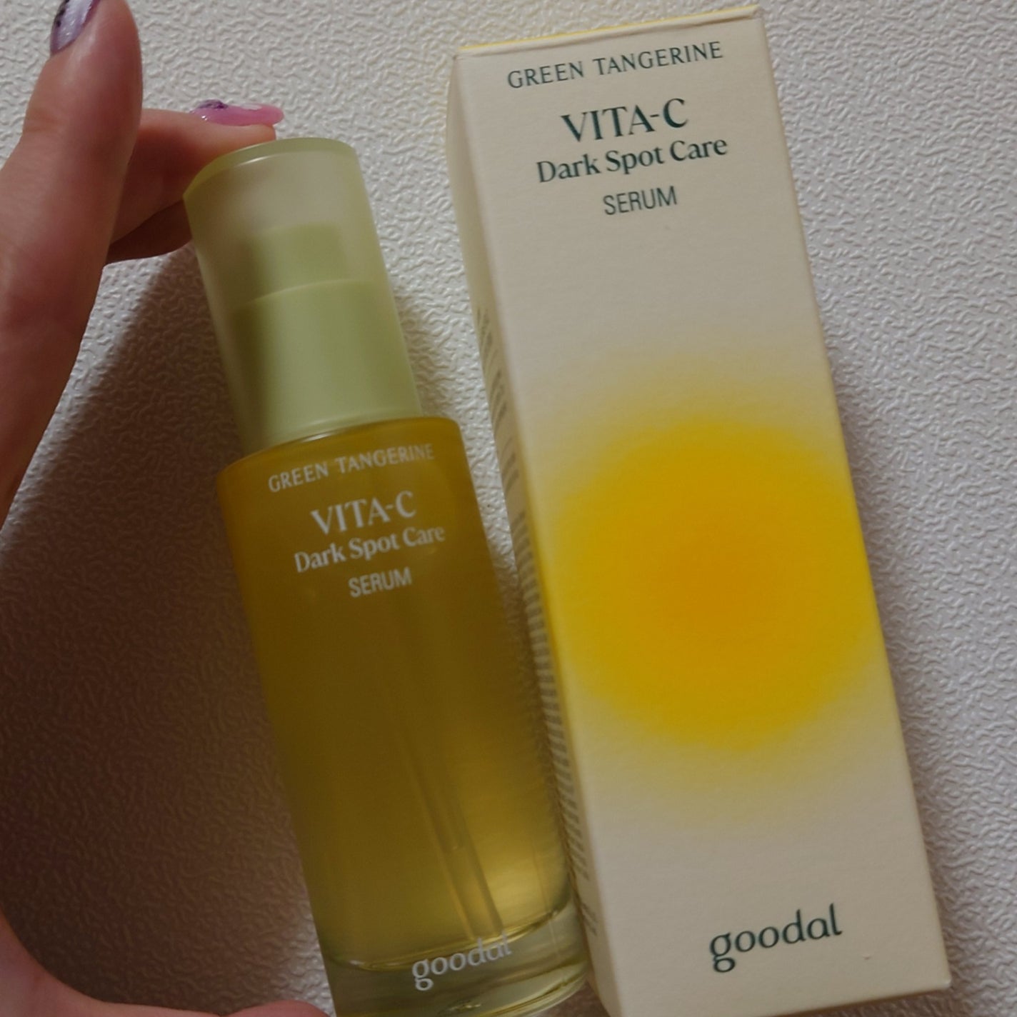 グリーンタンジェリン ビタC ダークスポットケアセラム/goodal/美容液を使ったクチコミ(3枚目)