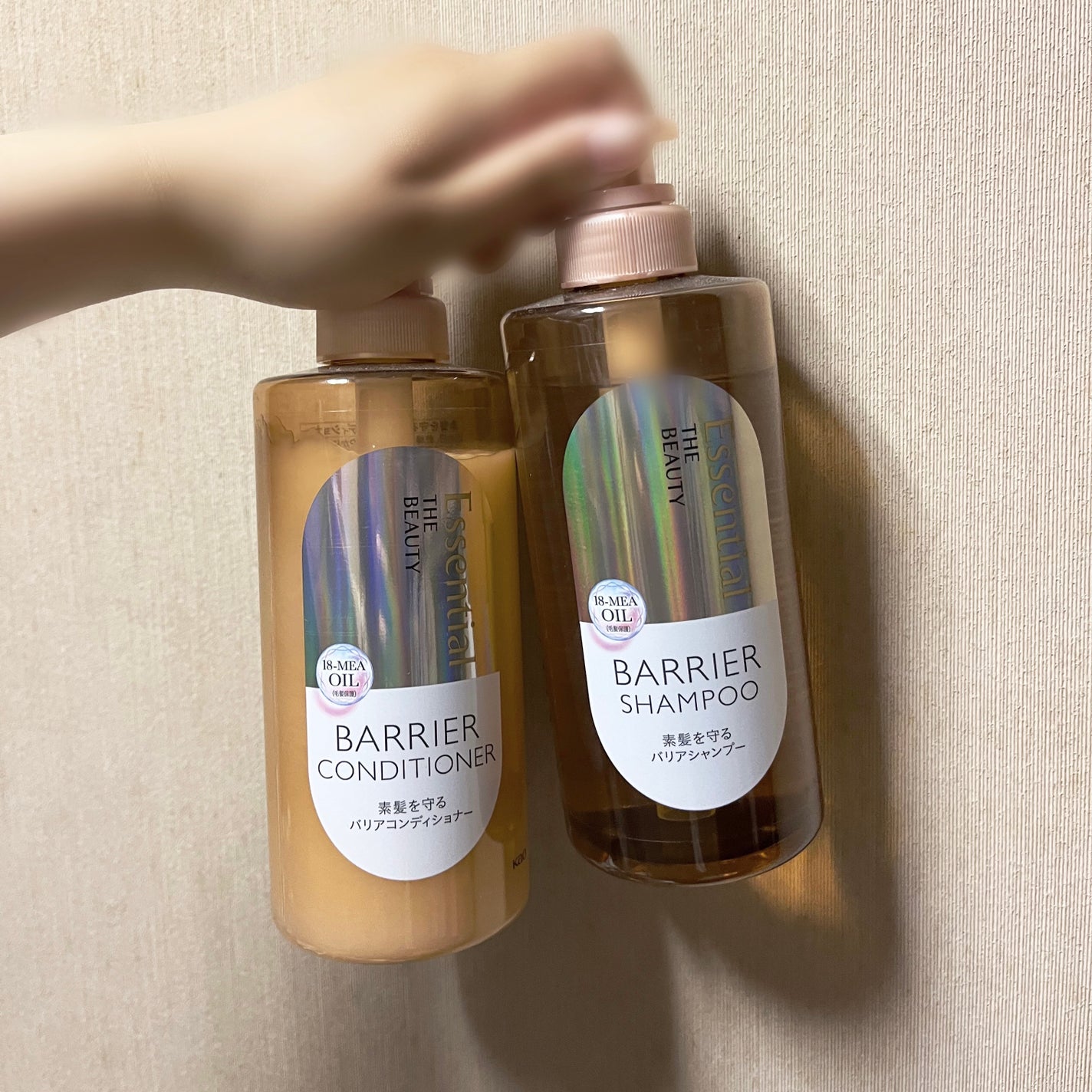 ザビューティ 髪のキメ美容素髪を守る バリアシャンプー/コンディショナー/エッセンシャル/シャンプー・コンディショナーを使ったクチコミ(1枚目)