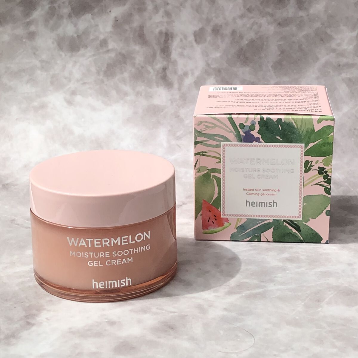 ウォーターメロン モイスチャーサージゲルクリーム/heimish/フェイスクリームを使ったクチコミ（3枚目）