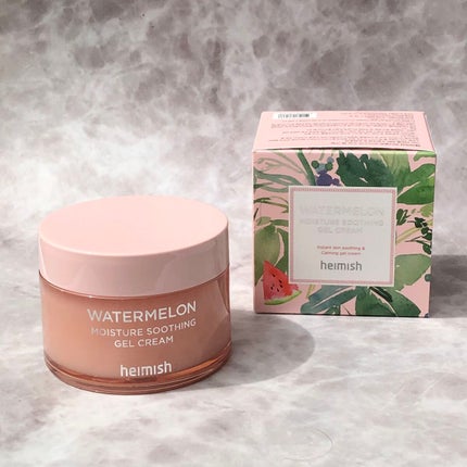 ウォーターメロン モイスチャーサージゲルクリーム/heimish/フェイスクリームを使ったクチコミ(3枚目)