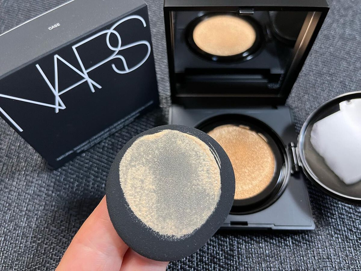 ナチュラルラディアント ロングウェア クッションファンデーション/NARS/クッションファンデーションを使ったクチコミ(2枚目)