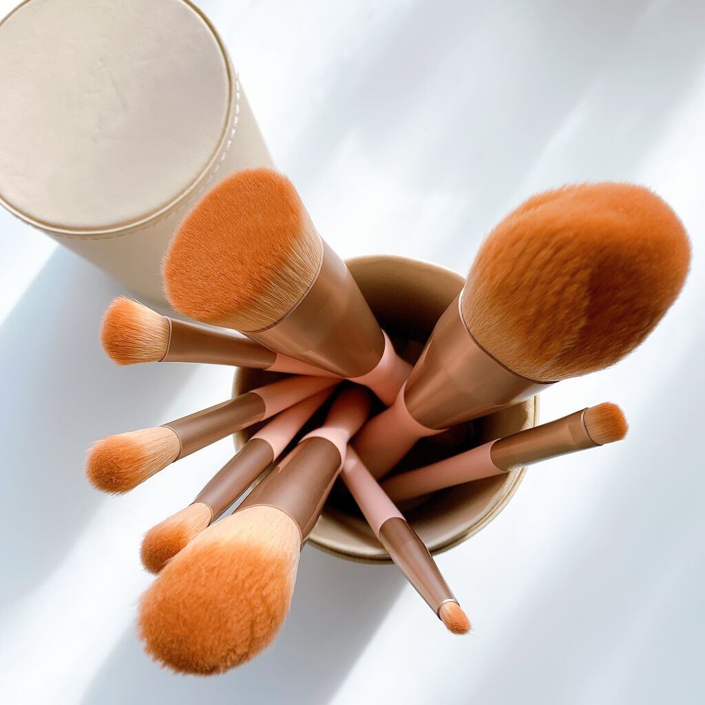 ローズクラウドメイクブラシセット/ZEESEA/メイクブラシを使ったクチコミ（3枚目）