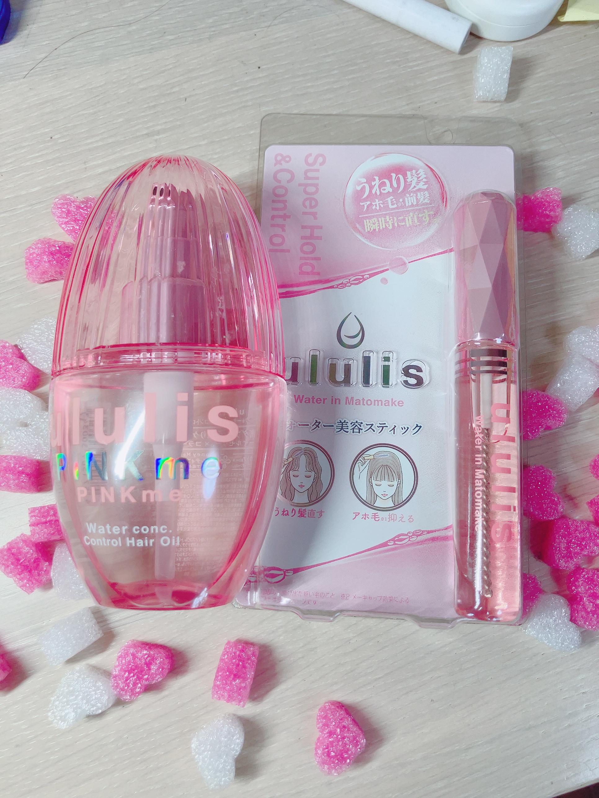 ピンクミー ウォーターコンク コントロール ヘアオイル/ululis/ヘアオイルを使ったクチコミ（3枚目）