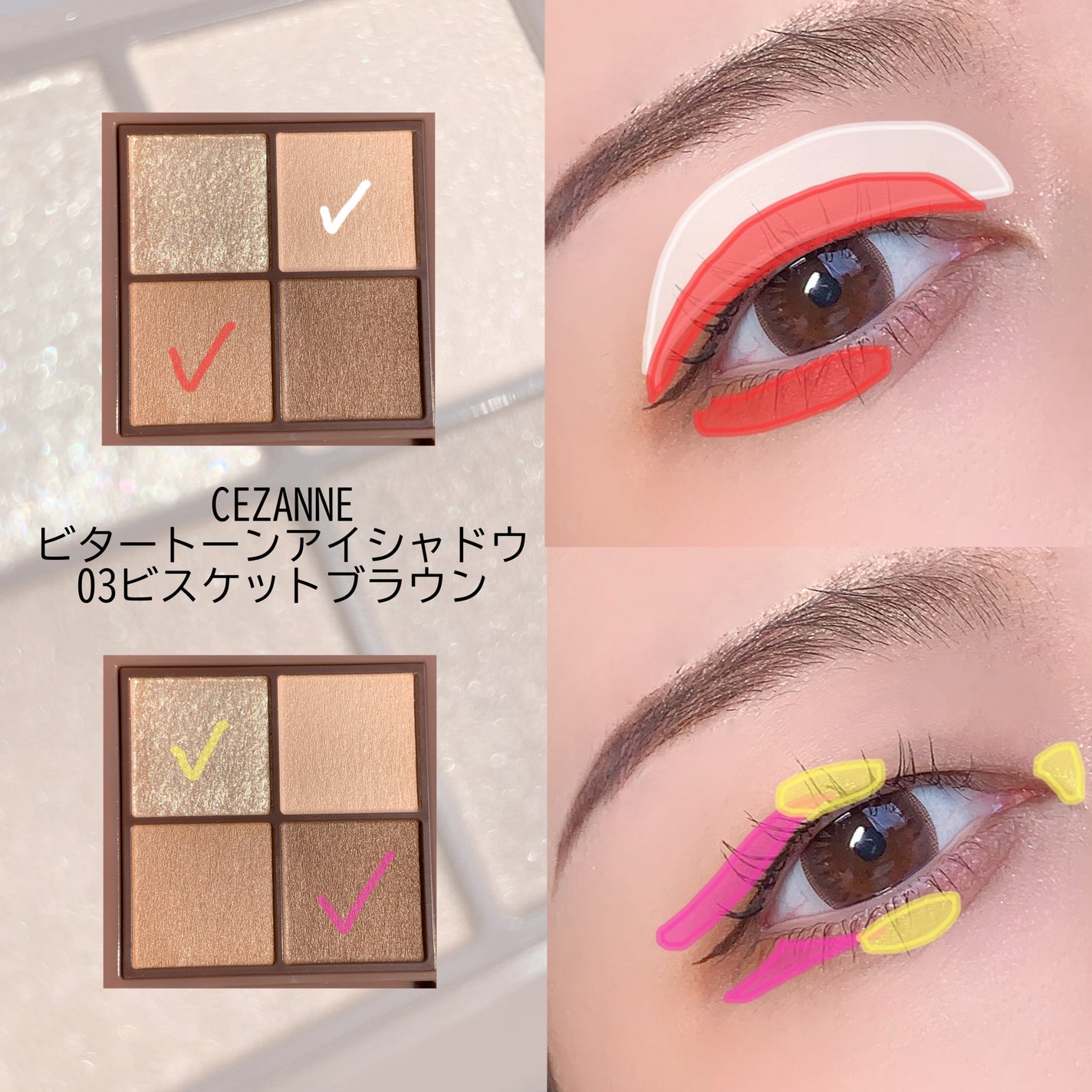 ビタートーンアイシャドウ/CEZANNE/パウダーアイシャドウを使ったクチコミ(2枚目)