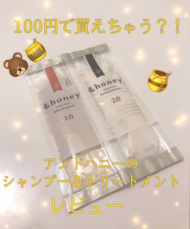 ディープモイスト シャンプー1.0／ヘアトリートメント2.0/&honey/シャンプー・コンディショナーを使ったクチコミ（1枚目）