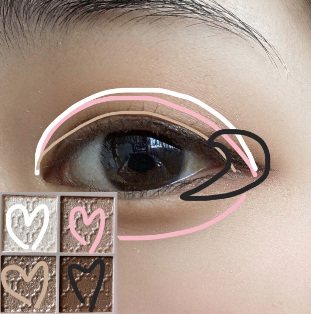 グロッシーリッチ アイズ N/Visée/アイシャドウパレットを使ったクチコミ（3枚目）