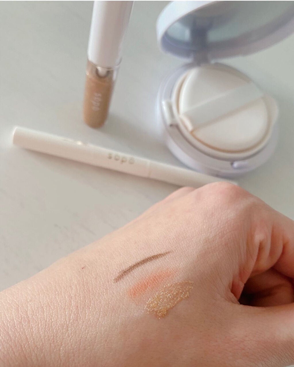パウダー&ライナー/sopo/スティックアイシャドウを使ったクチコミ(2枚目)