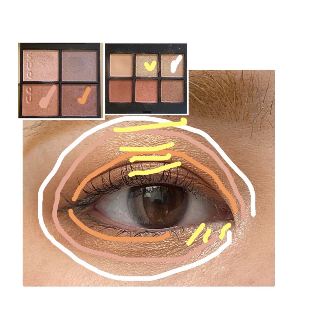 ヴォワヤジュールアイシャドウパレット/NARS/アイシャドウパレットを使ったクチコミ（3枚目）