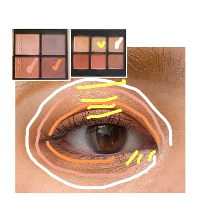 ヴォワヤジュールアイシャドウパレット/NARS/アイシャドウパレットを使ったクチコミ(3枚目)