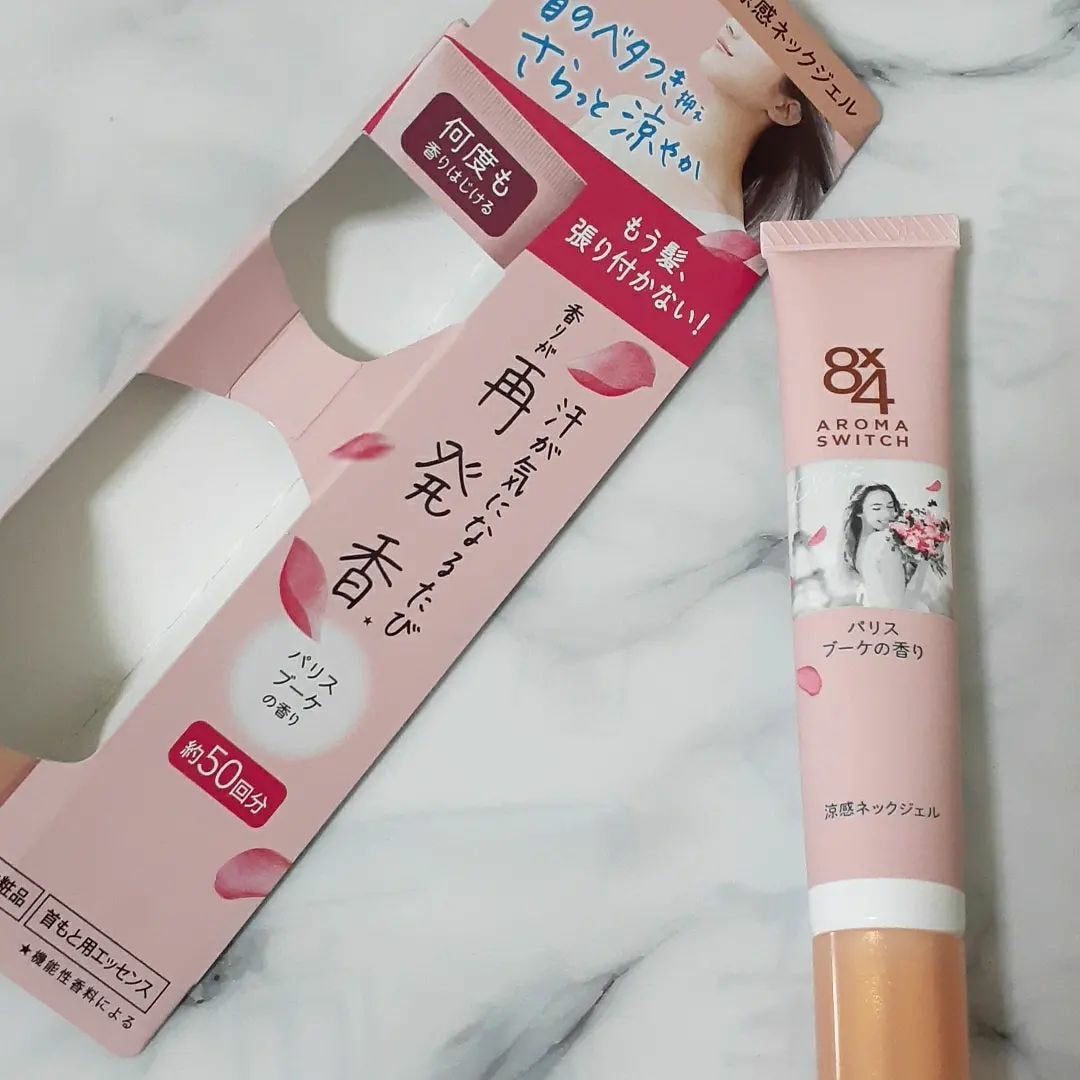 8x4 アロマスイッチ 涼感ネックジェル パリスブーケの香り/8x4/デオドラント・制汗剤を使ったクチコミ(2枚目)