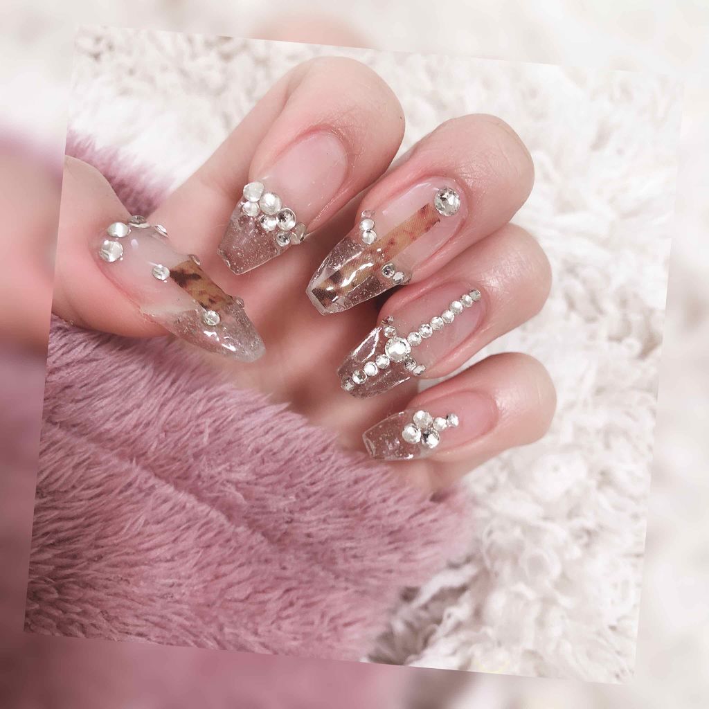 しずくネイルシール/キャンドゥ/ネイルシールを使ったクチコミ（1枚目）