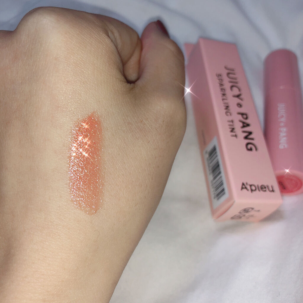アピュー ジューシーパン スパークリングティント/A’pieu/口紅を使ったクチコミ（3枚目）