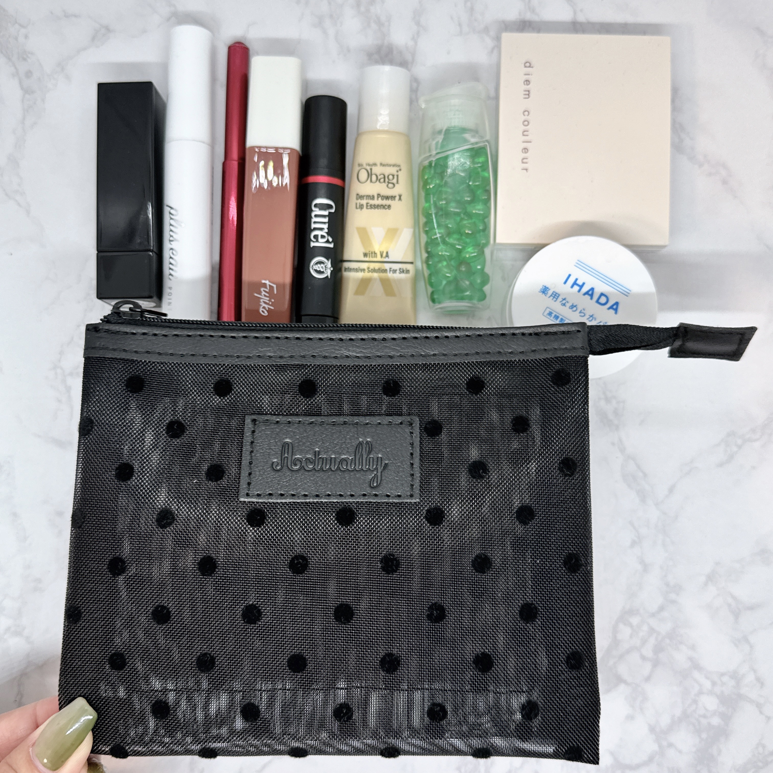 BIRTHDAY BAR メッシュダブルポーチ