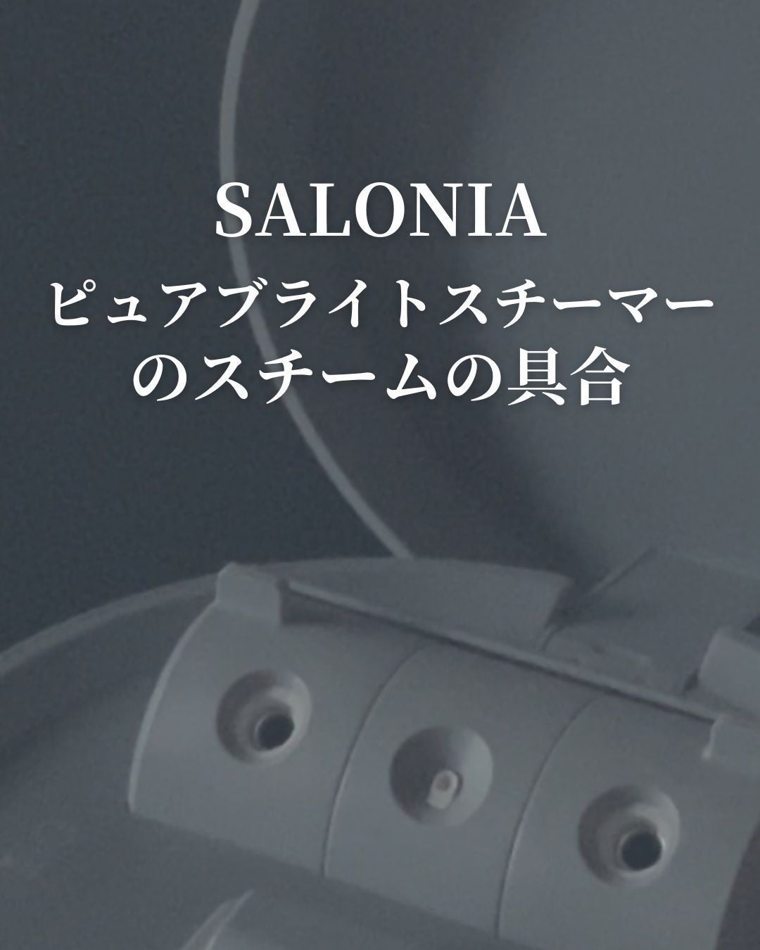 ピュアブライトスチーマー/SALONIA/美顔器・マッサージを使ったクチコミ(1枚目)