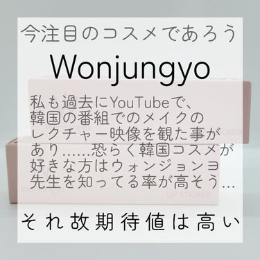 ウォンジョンヨ リップステッカー/Wonjungyo/口紅を使ったクチコミ（2枚目）