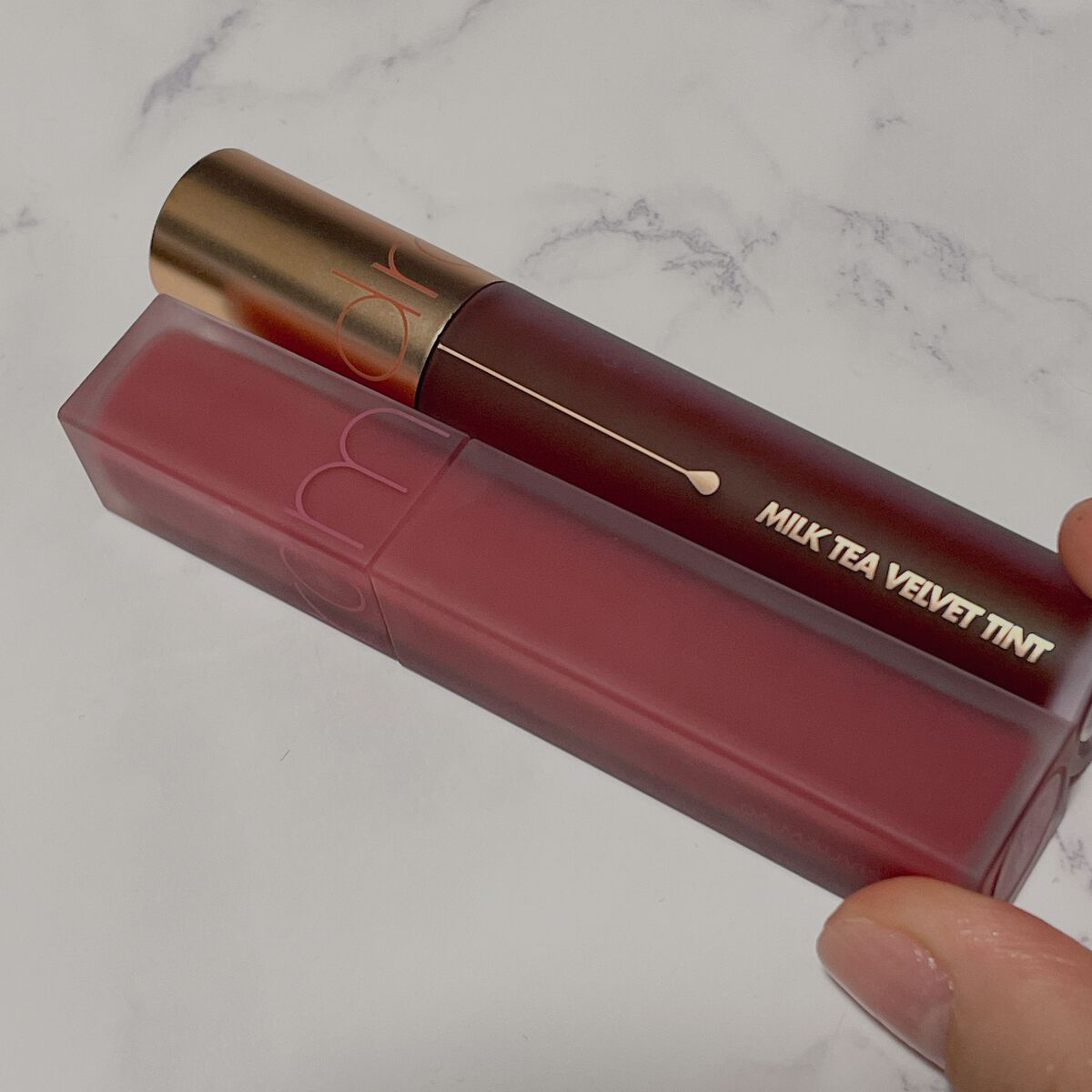 ミルクティーベルベットティント/rom&nd/リップティントを使ったクチコミ(5枚目)