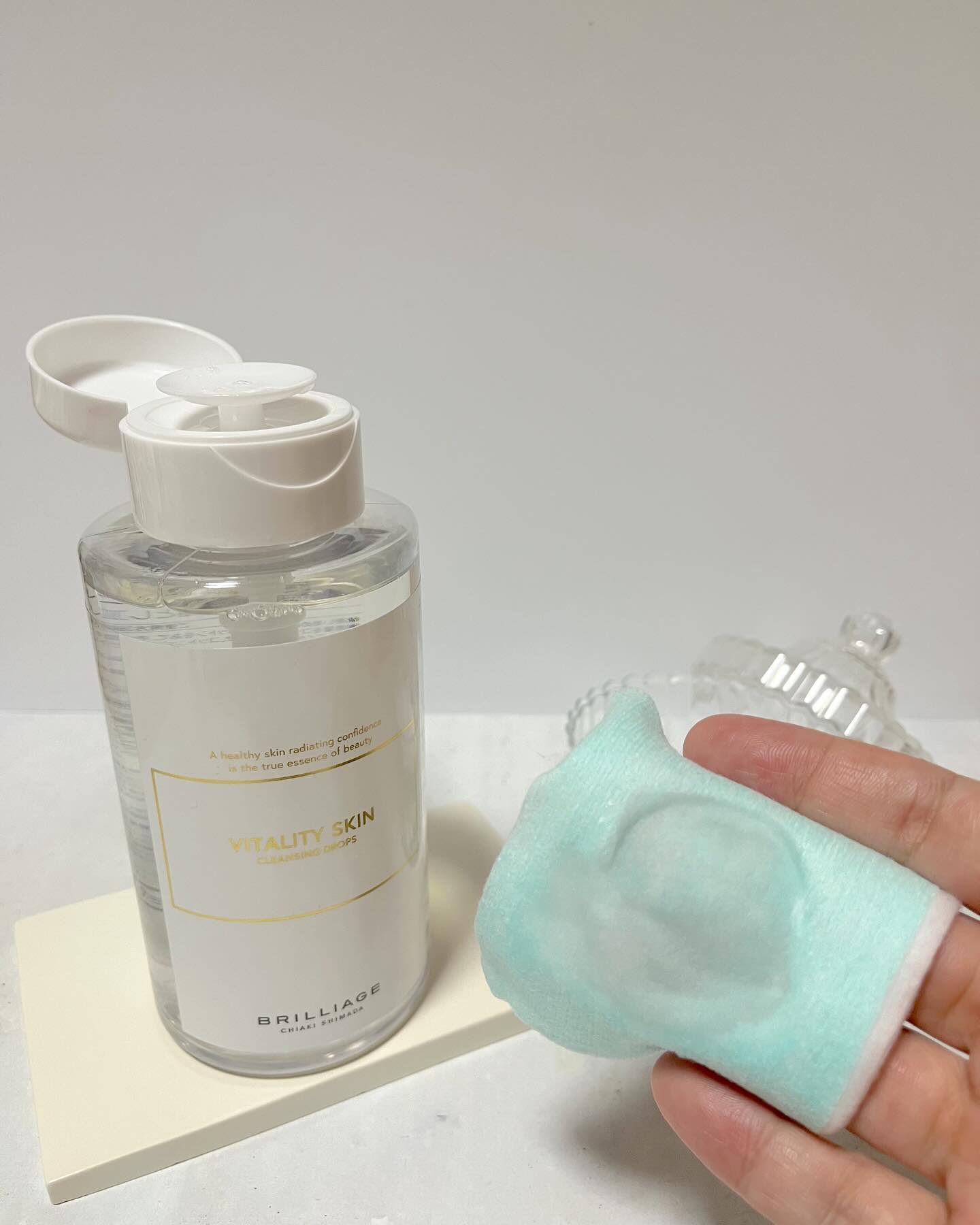 バイタリティ スキン クレンジングドロップス (クレンジングウォーター)/ブリリアージュ/クレンジングウォーターを使ったクチコミ（3枚目）