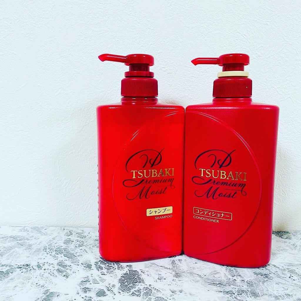 プレミアムモイスト シャンプー／ヘアコンディショナー/TSUBAKI/市販シャンプーを使ったクチコミ（1枚目）