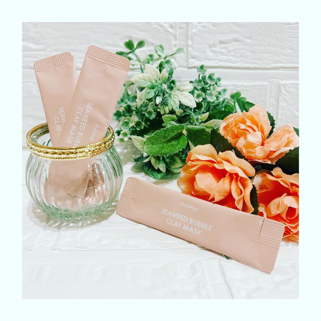 海藻（シーウィード）バブル クレイマスク/phykology/洗い流すパック・マスクを使ったクチコミ（2枚目）