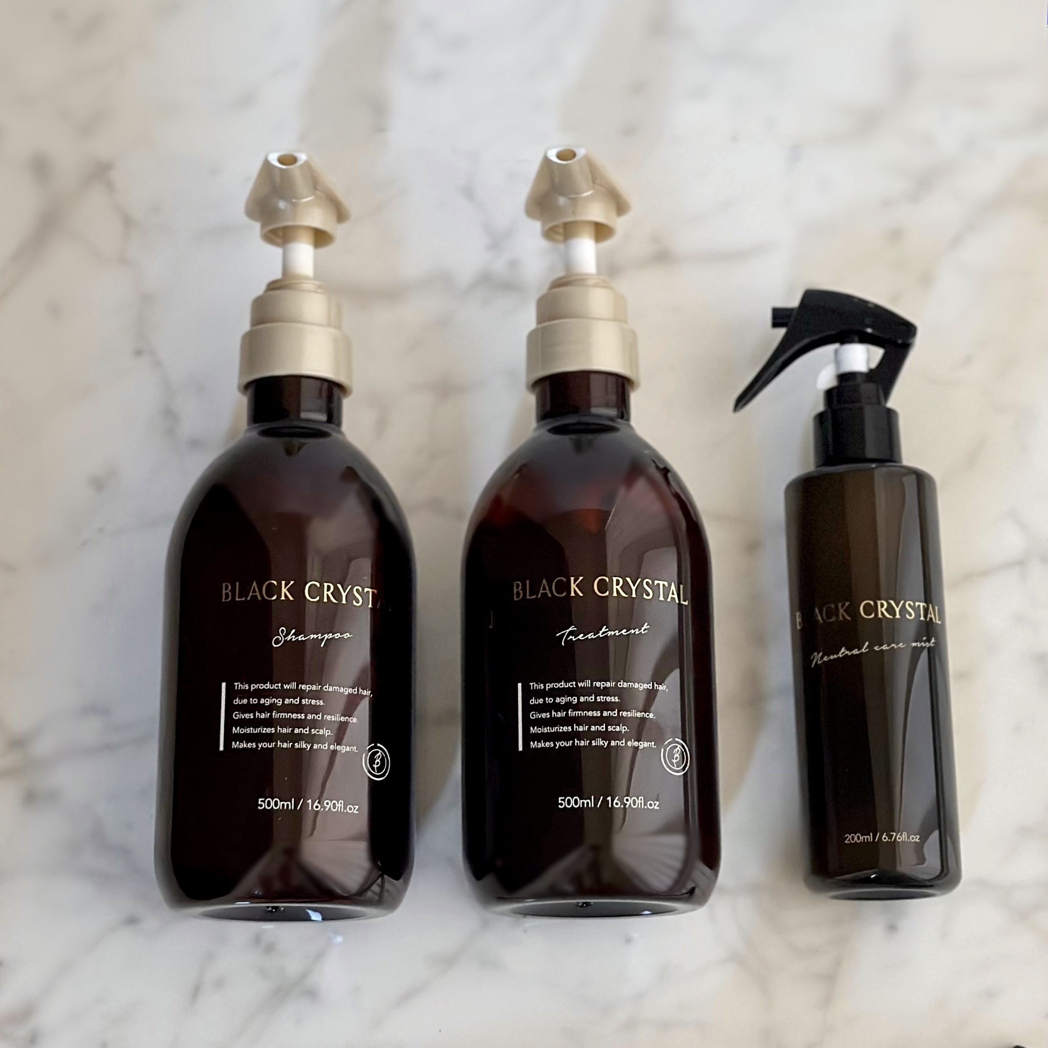 ブラッククリスタル シャンプー ＆ トリートメント/BLACK CRYSTAL/サロンシャンプーを使ったクチコミ（1枚目）