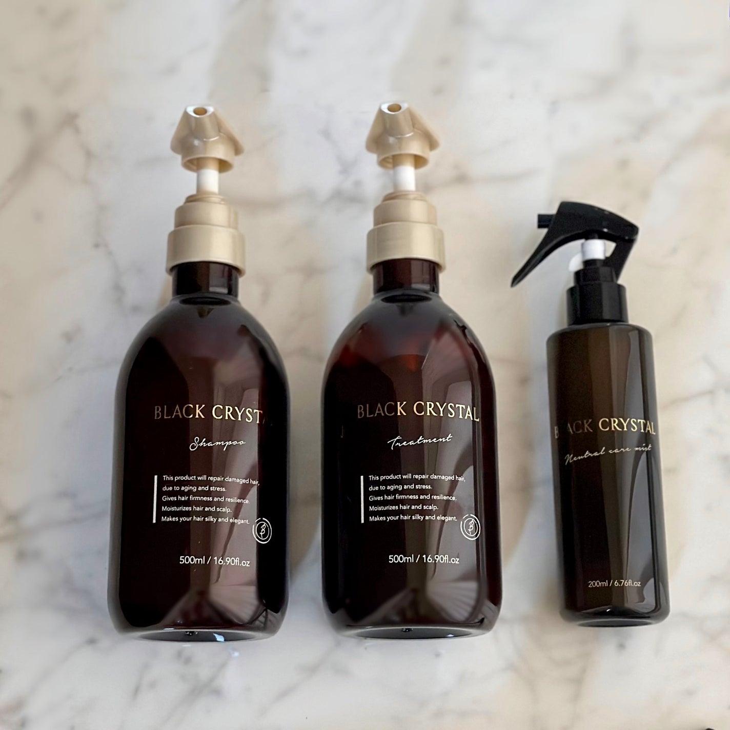 ブラッククリスタル シャンプー & トリートメント/BLACK CRYSTAL/サロンシャンプーを使ったクチコミ(1枚目)
