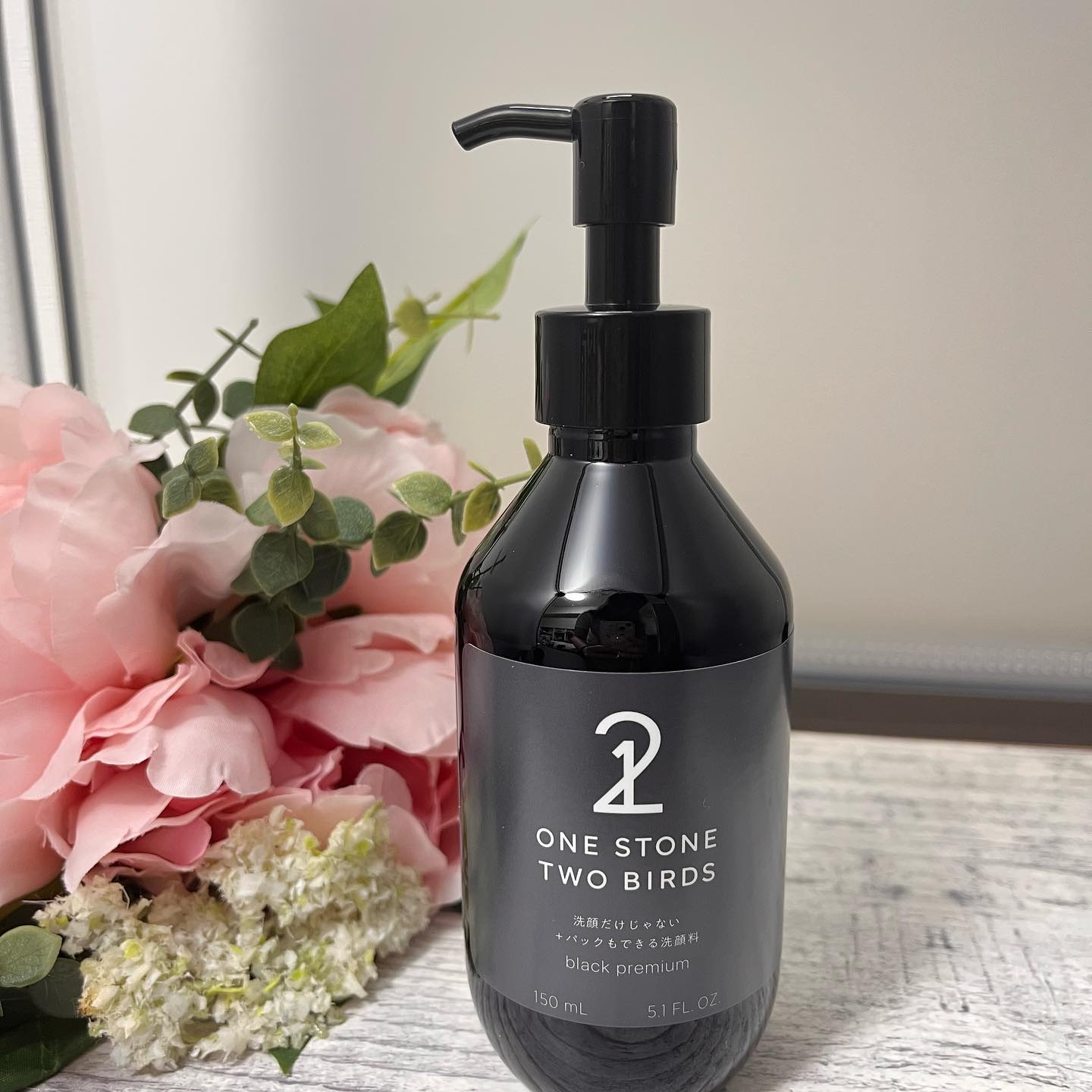 洗顔だけじゃない＋パックもできる洗顔料 ブラックプレミアム/ONE STONE TWO BIRDS/洗顔フォームを使ったクチコミ（2枚目）