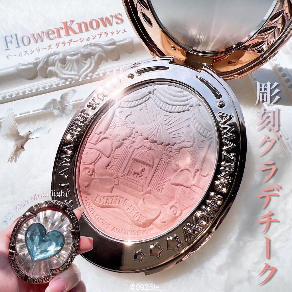サーカスシリーズ グラデーションブラッシュ  01 Blue Moonlight/FlowerKnows/パウダーチークを使ったクチコミ（1枚目）
