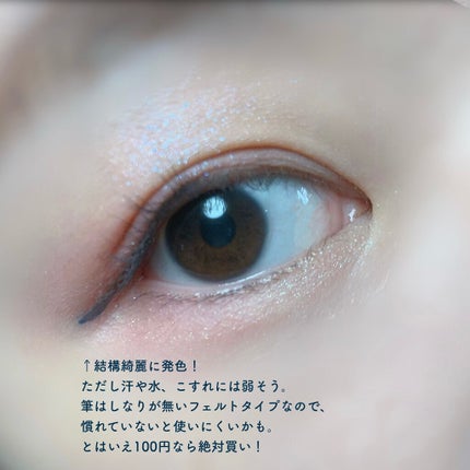 UR GLAM LIQUID EYELINER/U R GLAM/リキッドアイライナーを使ったクチコミ(3枚目)