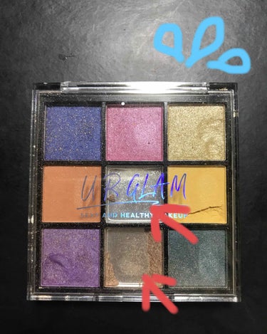 UR GLAM　BLOOMING EYE COLOR PALETTE/U R GLAM/パウダーアイシャドウを使ったクチコミ（1枚目）