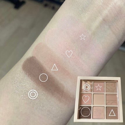 マイフェイブムードアイパレット 9カラー/HOLIKA HOLIKA/アイシャドウパレットを使ったクチコミ(4枚目)