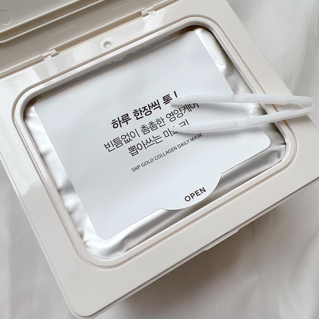ゴールドコラーゲンデイリーマスク/SNP/シートマスク・パックを使ったクチコミ(3枚目)