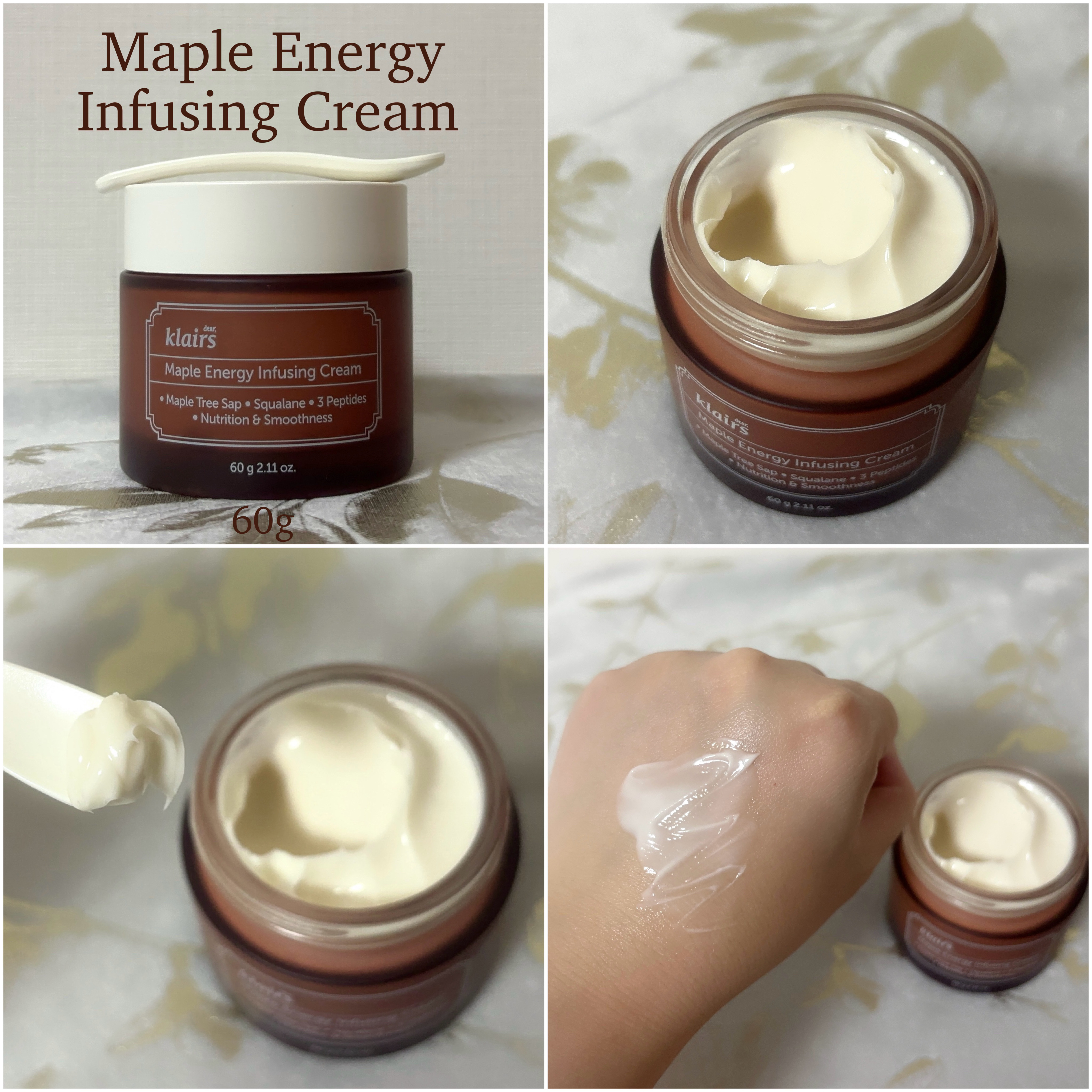 メープルエナジーインフュージングクリーム/Klairs/フェイスクリームを使ったクチコミ（3枚目）