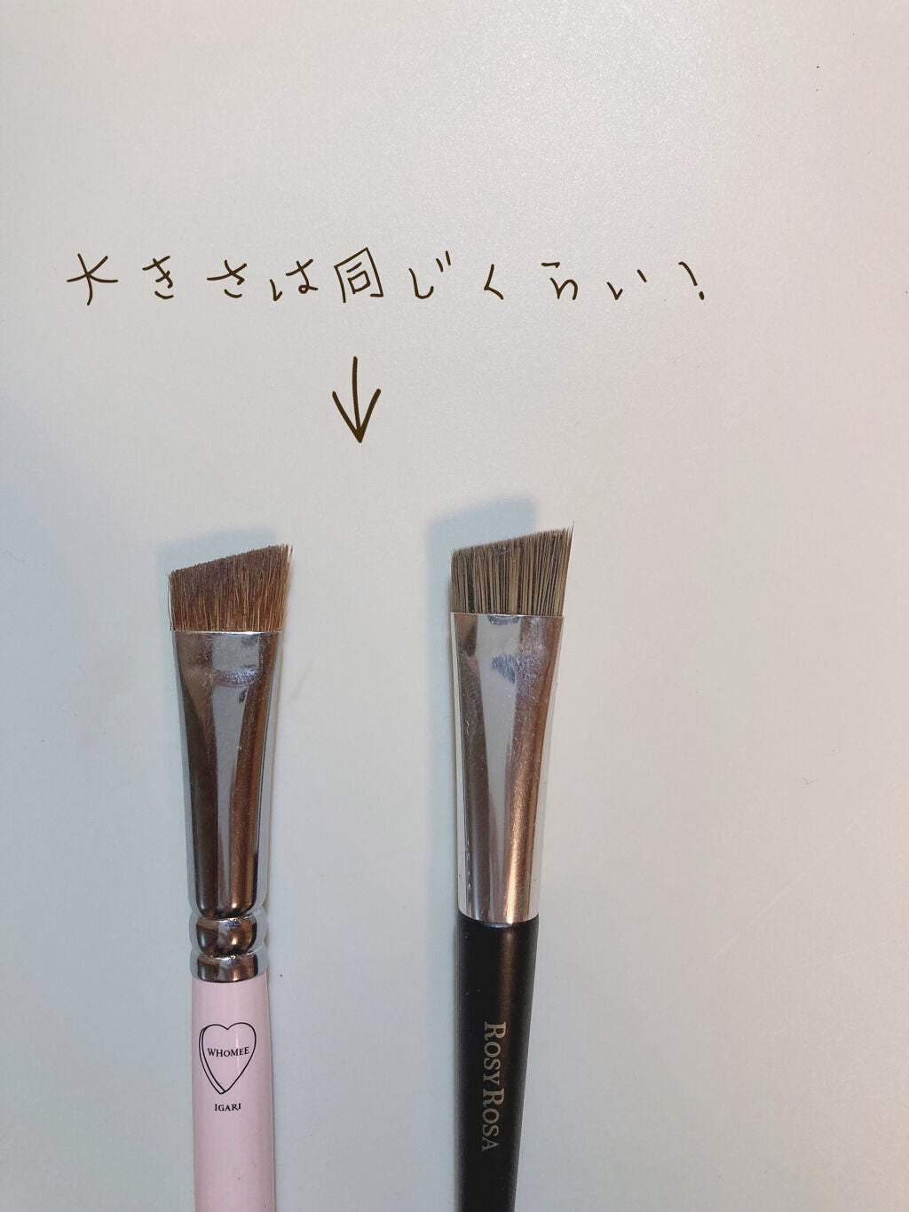 フーミー アイブロウブラシ 熊野筆/WHOMEE/メイクブラシを使ったクチコミ(2枚目)