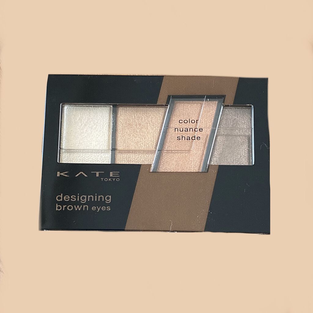 デザイニングブラウンアイズ BR-1 ウォームブラウン/KATE/アイシャドウパレットを使ったクチコミ（1枚目）